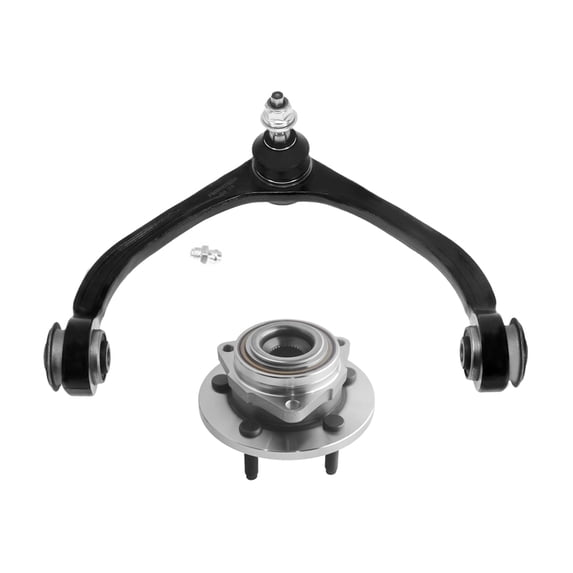Front Upper Control Arm Ball Joint-Wheel Hub Bearing Assembly For 2005-2010 Dodge Dakota 2-Wheel ABS