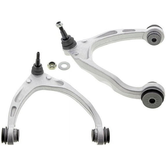 Front Upper Control Arm Kit - 2-Piece - Compatible with 2014 - 2018 Chevy Silverado 1500 (with A.l.u.m.i.n.u.m Control Arms) 2015 2016 2017