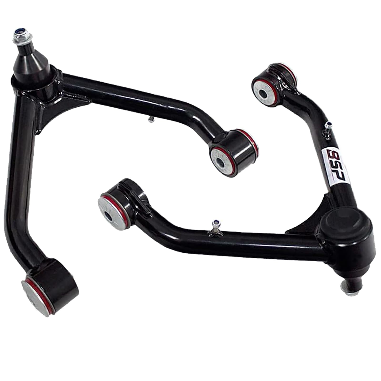Front Upper Control Arms, 2-4" Lift Tubular Ball Joint Kit Compatible with 1999-2006 Silverado 1500 Sierra 4WD 4X4 RWD with 6-lug Wheels (Pair)