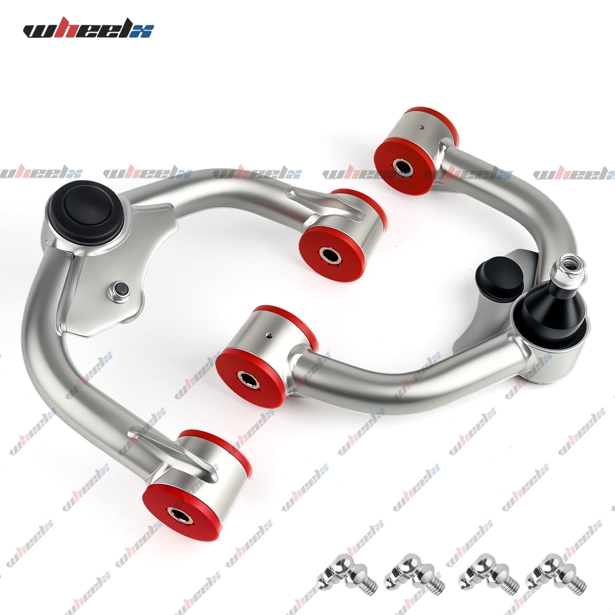 Front Upper Control Arms w/Ball Joint Assembly for Nissan Pathfinder 2005-2012, Frontier 2005-2019, Xterra 2005-2015 Suspension Kit, 2pc Set (Silver)