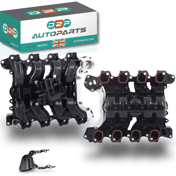 Front Upper Engine Intake Manifold Kit Replacement | Compatible With 2011-2014 Ford E-150 - V8 4.6L, 2011-2014 E-250 - V8 4.6L, 2009-2010 F-150 - V8 4.6L, 2009-2010 Lobo - V8 4.6L | 9L3Z9424E