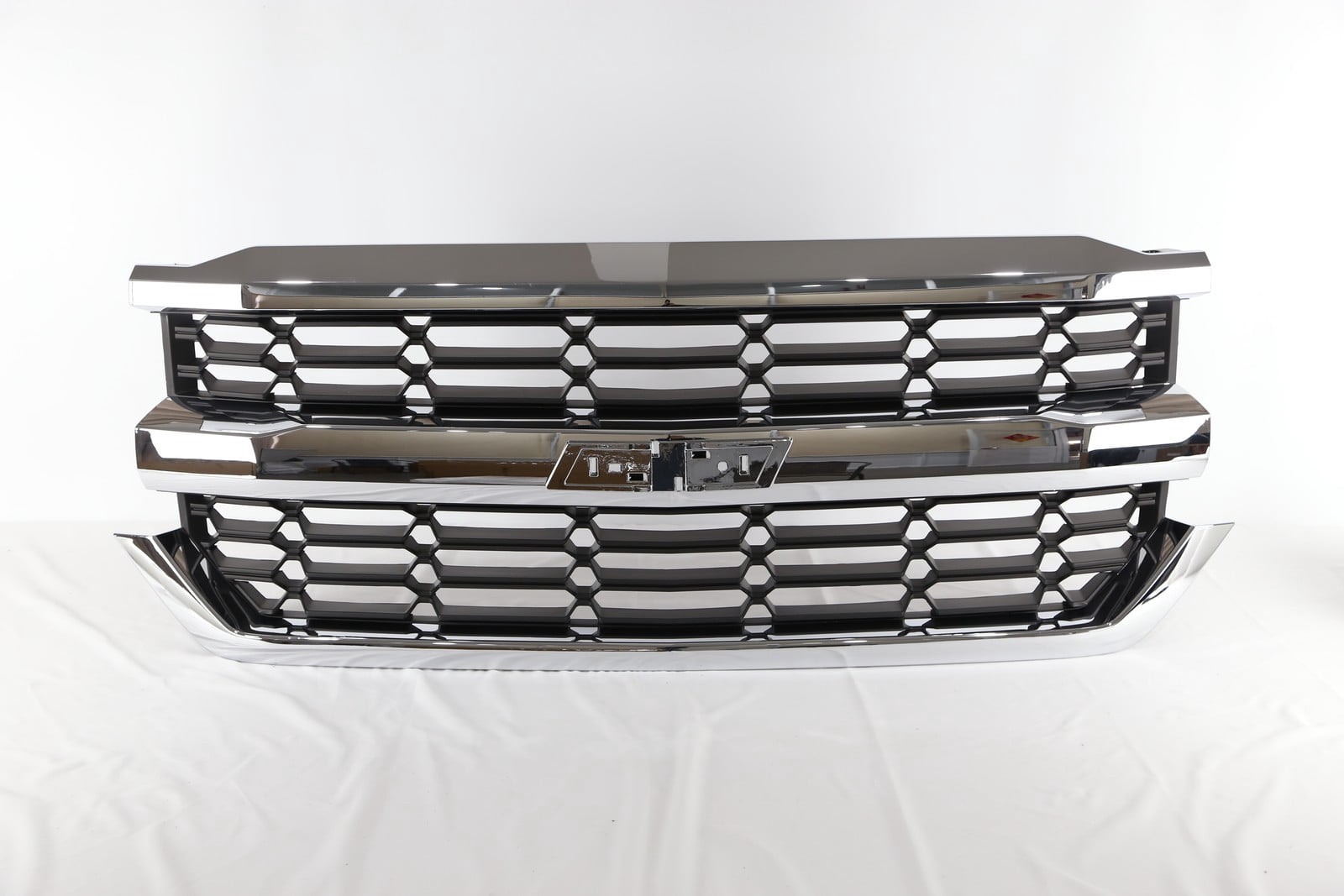 Front Upper Grille Chrome For 2016 2017 2018 Chevrolet Silverado 1500 ...