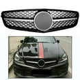 thumbnail image 1 of Front Upper Grille Fit for 2007-2013 Mercedes-Benz C180 C200 C230 C250 C280 C350, 1 of 7