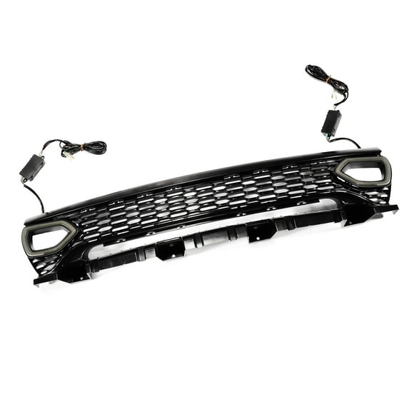 Front Upper Hood Bumper Grille Gril for Dodge Charger 15-23 Front Bumper Kidney Grille Grill with Light