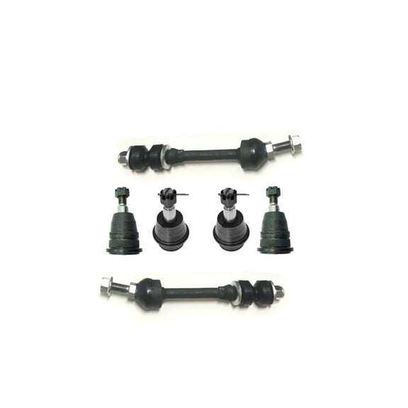 Front Upper & Lower Ball Joints Sway Bar Links 6 Pieces Suspension Kit Fits select: 2006-2008 DODGE RAM 1500