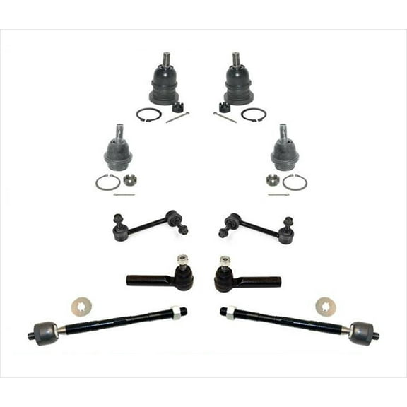 Front Upper Lower Ball Joints Tie Rods for Toyota Tacoma 4 Wheel Drive 10p 05-13