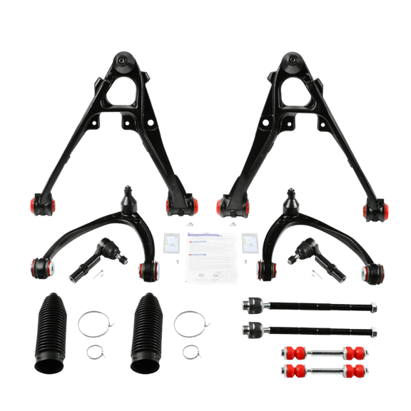 Front Upper Lower Control Arm Kit for 2007-13 Escalade Chevy Silverado GMC 12pcs