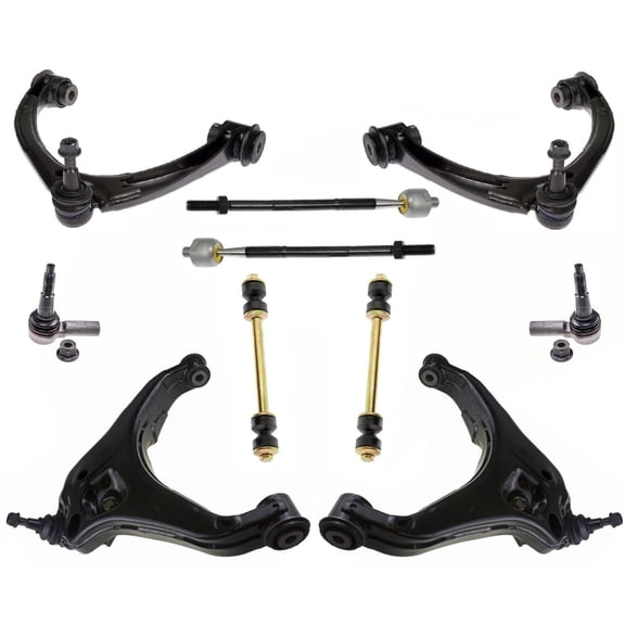 Front Upper Lower Control Arms Tie Rods Links For 2015-2021 GMC Canyon