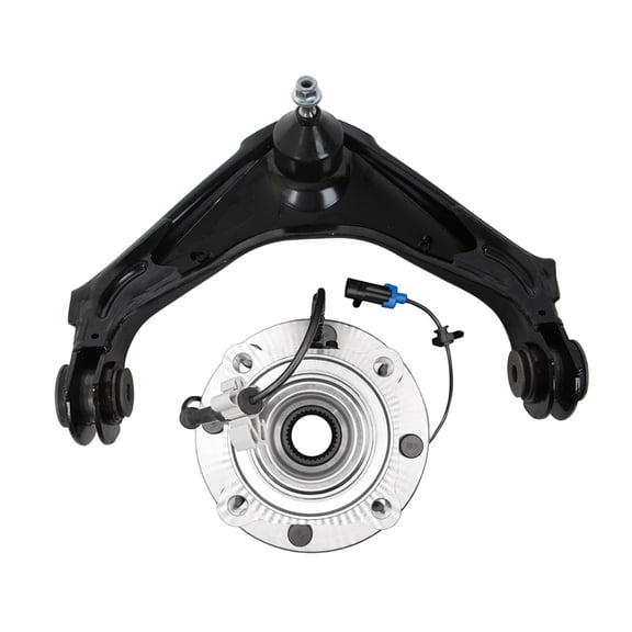 Front Upper Wheel Hub Bearing Assembly-Control Arm Ball Joint For 2007-2010 Chevrolet Silverado 3500 HD