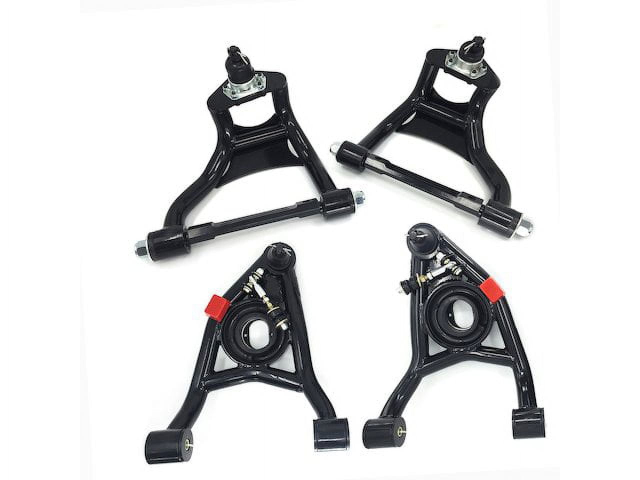 Front Upper and Lower Control Arm Kit - Compatible with 1964 - 1972 Pontiac GTO 1965 1966 1967 1968 1969 1970 1971