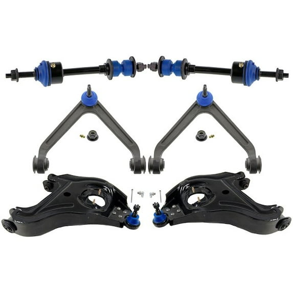 Front Upper and Lower Control Arm and Sway Bar Link Kit - Compatible with 2002 - 2005 Dodge Ram 1500 RWD 2003 2004