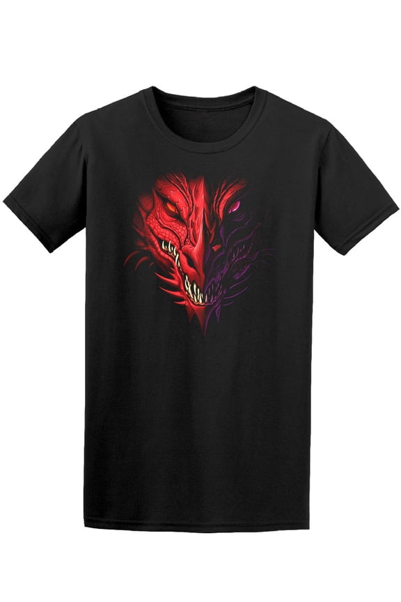 Front View Of Angry Dragon T-Shirt Men -Image by Shutterstock, Male 3X-Large