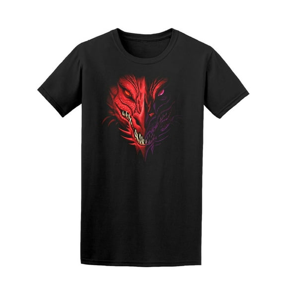 Front View Of Angry Dragon T-Shirt Men -Image by Shutterstock, Male Small