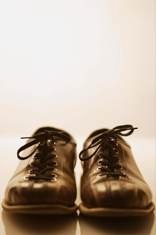 Front View Of Bowling Shoes Canvas Art - Darren Greenwood Design Pics (22 x 34)