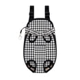 thumbnail image 1 of Front Wearable Cat Sling Backpack, Canvas Breathable Adjustable Carrier, Outdoor Travel Chest Bag for Small Dogs, Black, S, 1 of 8