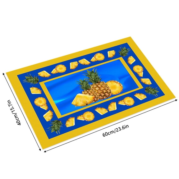 Front Welcome Mat Door Mat with Heavy Duty Backing Front Door Mat Inside Entrance Floor Mat Entrance Door Mat Sunflower Lemon Summer Fruit Bathroom Mat Plain Door Mats Outdoor for Crafts Bulk 16x24IN