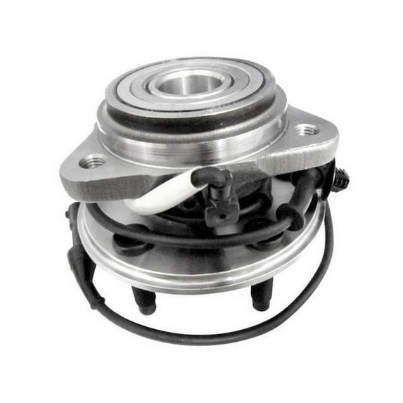 Front Wheel Bearing Hub Assembly - Compatible with 1995 - 2001 Ford Explorer 4WD with Round ABS Connector 1996 1997 1998 1999 2000