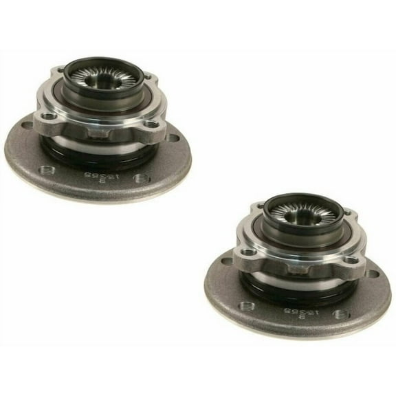 Front Wheel Bearing Hub Assembly Set of 2 - Compatible with 2013 - 2016 BMW 328i xDrive AWD 2.0L 4-Cylinder (Fits From 10/2013 Vehicle Production) 2014 2015