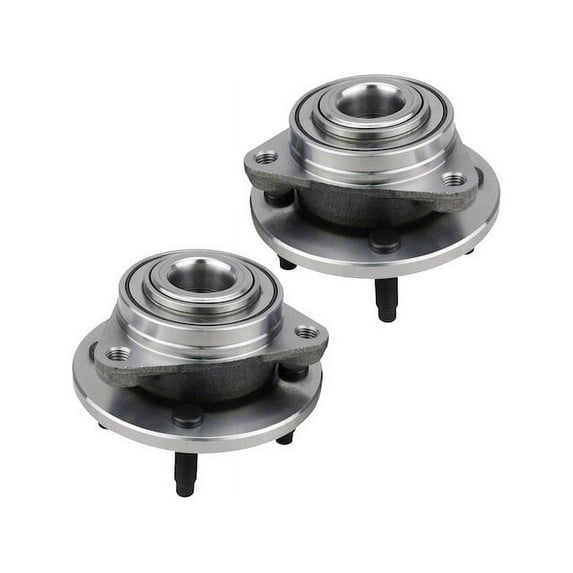 Front Wheel Bearing Hub Assembly Set of 2 - Compatible with 2003 - 2007 Saturn Ion (with Non-ABS Brakes) 2004 2005 2006