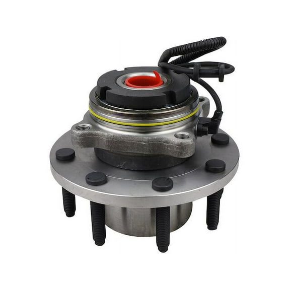 Front Wheel Bearing Hub Assembly - with Coarse Threaded Lugs M14X2 - Compatible with 2000 - 2005 Ford Excursion 4WD 2001 2002 2003 2004