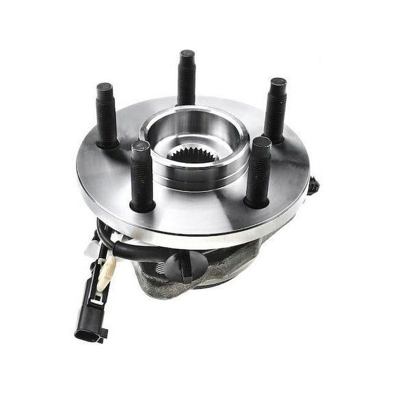 Front Wheel Bearing Hub Assembly - with Square ABS Connector - Compatible with 2009 - 2011 Ford Ranger 4WD with 4-Wheel ABS Brakes 2010