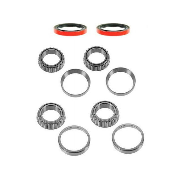 Front Wheel Bearing and Seal Kit 6 Piece - Compatible with 1994 - 2001 Honda Passport RWD 1995 1996 1997 1998 1999 2000