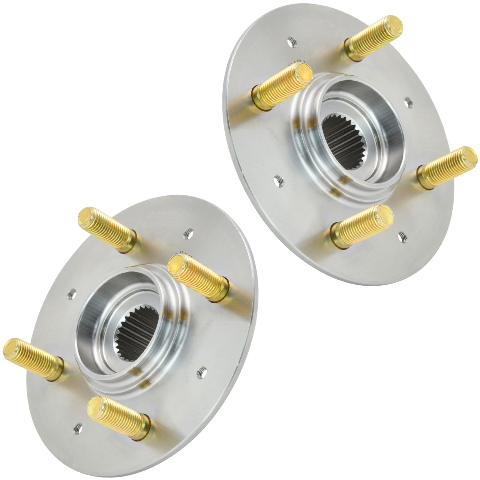Front Wheel Hub Assembly 4-Lug For Nissan Sentra 2002-2006 - Pair Set, No ABS, 27 Spline, Ball Bearing - Replaces 40202-5M300, 29595090