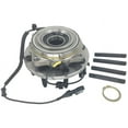 thumbnail image 1 of Front Wheel Hub Assembly with ABS Sensor - 4 Bolt Rectangular Flange - Compatible with 2005 - 2010 Ford F-250 Super Duty 4WD 8-Lug Single Rear Wheel 2006 2007 2008 2009, 1 of 2