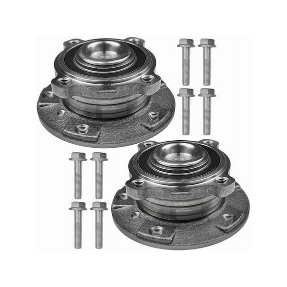 Front Wheel Hub Assembly Set 2 - Compatible with 2006 - 2010 BMW 650i Base 4.8L V8 - Autopart Premium
