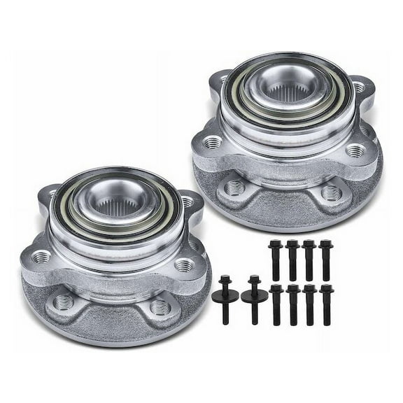 Front Wheel Hub Assembly Set 2 - Compatible with 2007 - 2014 Volvo XC90 2008 2009 2010 2011 2012 2013