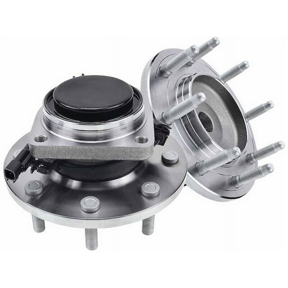 Front Wheel Hub Assembly Set 2 - Compatible with 2011 - 2019 Chevy Silverado 3500 HD 2012 2013 2014 2015 2016 2017 2018