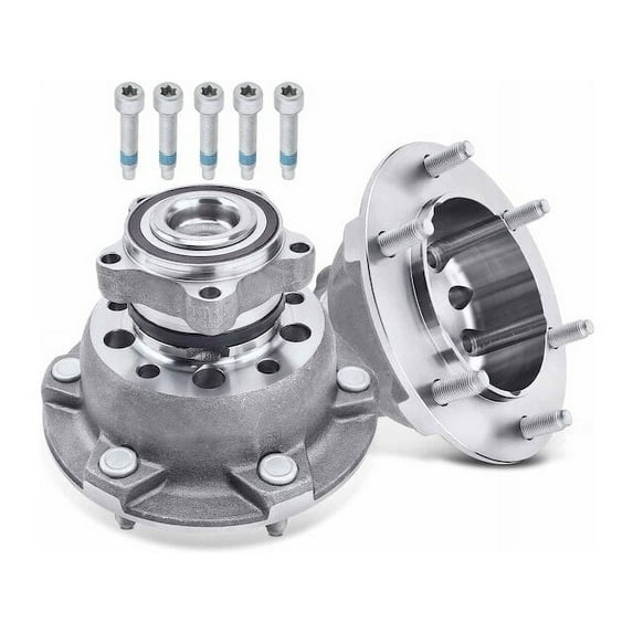 Front Wheel Hub Assembly Set 2 - Compatible with 2015 - 2018 Ford Transit-350 HD - Autopart Premium