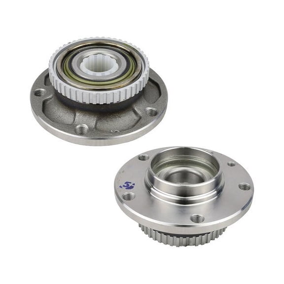 Front Wheel Hub Assembly Set - Compatible with 1987 - 1991 BMW 735i 1988 1989 1990