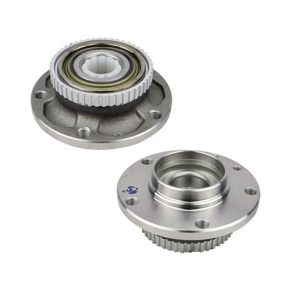 Front Wheel Hub Assembly Set - Compatible with 1991 - 1992 BMW 850i