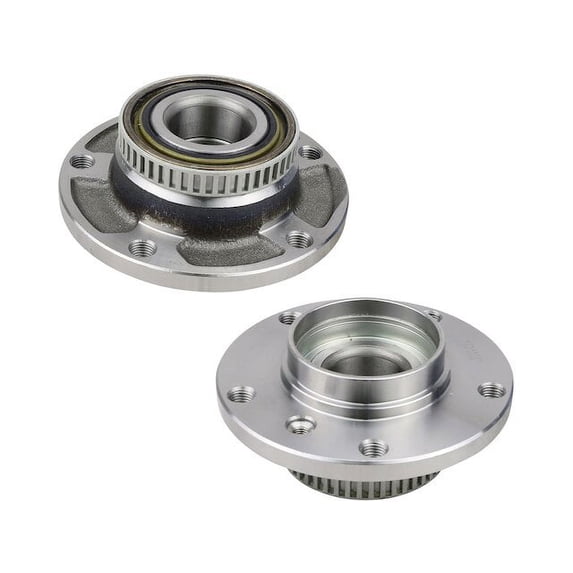 Front Wheel Hub Assembly Set - Compatible with 1991 - 1995 BMW 525i 1992 1993 1994