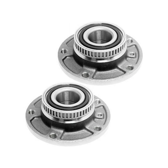 Front Wheel Hub Assembly Set - Compatible with 1991 - 1995 BMW 525i RWD 1992 1993 1994