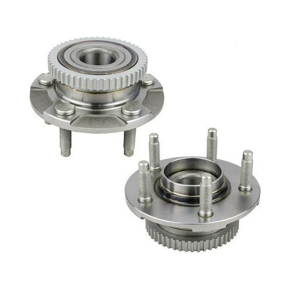 Front Wheel Hub Assembly Set - Compatible with 1991 - 1997 Mercury Cougar RWD 1992 1993 1994 1995 1996