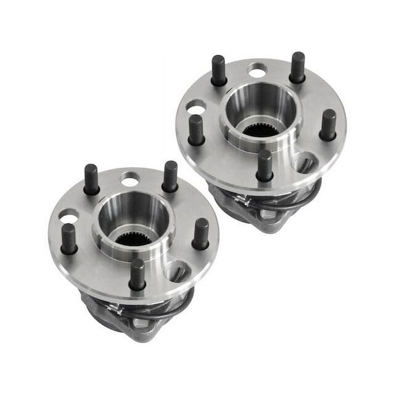 Front Wheel Hub Assembly Set - Compatible with 1995 - 2002 GMC Safari AWD 1996 1997 1998 1999 2000 2001