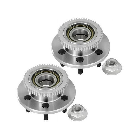 Front Wheel Hub Assembly Set - Compatible with 1997 - 2004 Dodge Dakota RWD 1998 1999 2000 2001 2002 2003