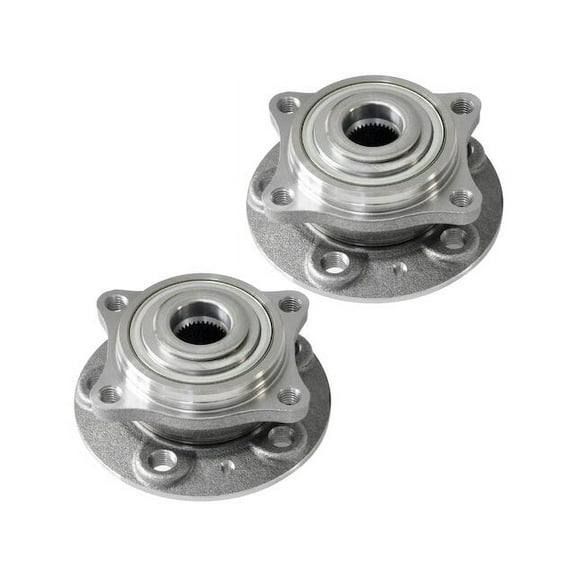 Front Wheel Hub Assembly Set - Compatible with 1999 - 2006 Volvo S80 2000 2001 2002 2003 2004 2005