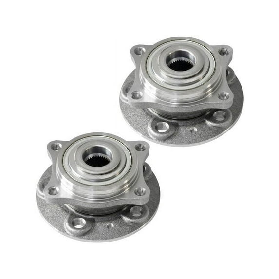 Front Wheel Hub Assembly Set - Compatible with 2001 - 2007 Volvo V70 2002 2003 2004 2005 2006