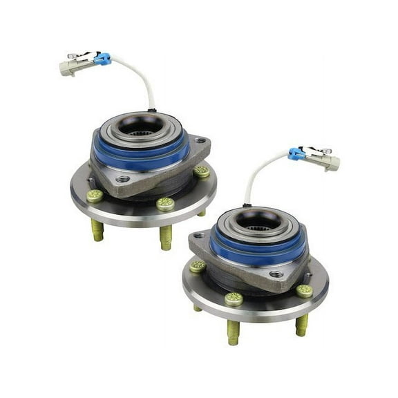 Front Wheel Hub Assembly Set - Compatible with 2001 - 2016 Chevy Impala 2002 2003 2004 2005 2006 2007 2008 2009 2010 2011 2012 2013 2014 2015