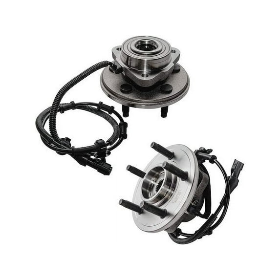 Front Wheel Hub Assembly Set - Compatible with 2002 - 2005 Mercury Mountaineer 2003 2004