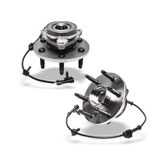 Front Wheel Hub Assembly Set - Compatible with 2003 - 2005 GMC Savana 2500 Base AWD 2004
