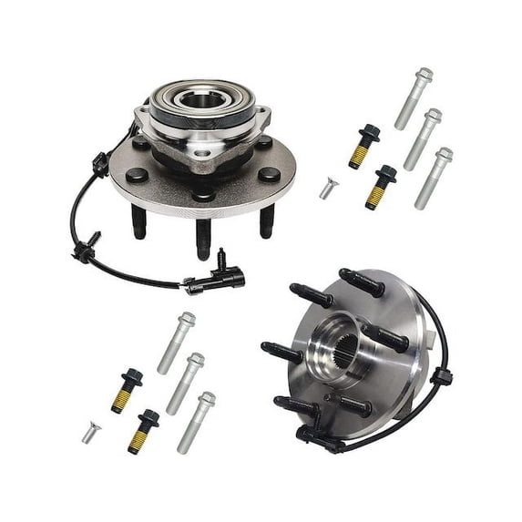 Front Wheel Hub Assembly Set - Compatible with 2003 - 2013 GMC Savana 1500 2004 2005 2006 2007 2008 2009 2010 2011 2012