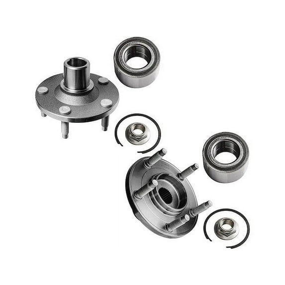 Front Wheel Hub Assembly Set - Compatible with 2005 - 2011 Mercury Mariner 2006 2007 2008 2009 2010