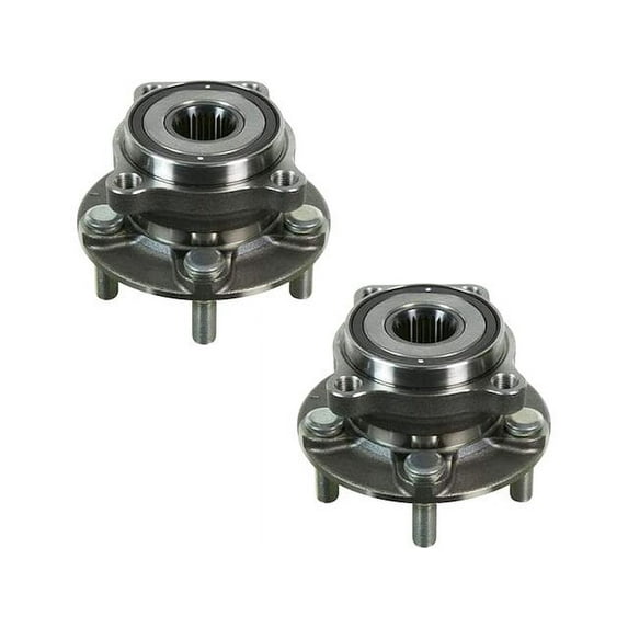 Front Wheel Hub Assembly Set - Compatible with 2008 - 2014 Subaru Impreza 2009 2010 2011 2012 2013