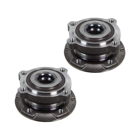 Front Wheel Hub Assembly Set - Compatible with 2010 - 2014 BMW X6 M 2011 2012 2013