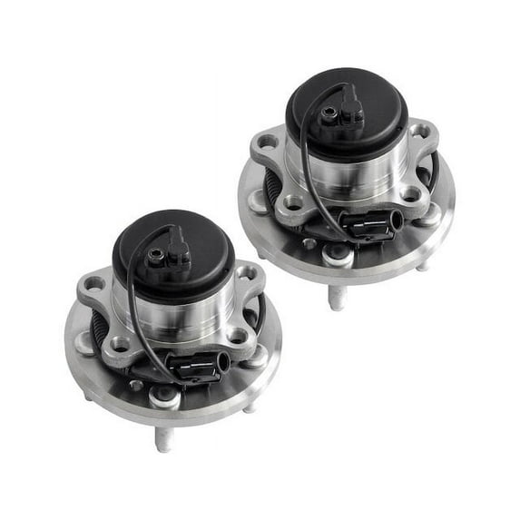 Front Wheel Hub Assembly Set - Compatible with 2010 - 2014 Jaguar XFR 2011 2012 2013