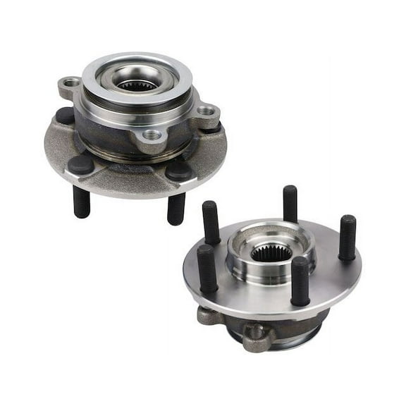 Front Wheel Hub Assembly Set - Compatible with 2011 - 2012 Nissan LEAF FWD